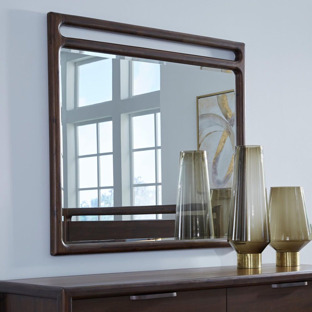 Urban Home Sol Dresser Mirror in Brown Spice, , large