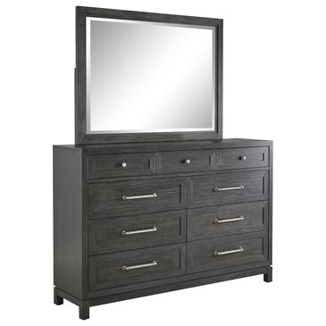 Klaussner City Limits 9-Drawer Dresser and Mirror in Dark Chocolate, , large