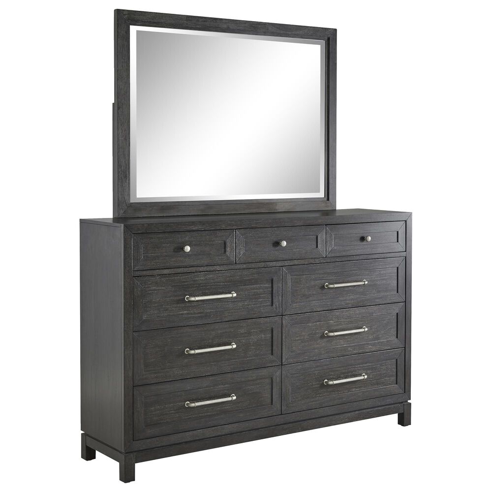 Klaussner City Limits 9-Drawer Dresser and Mirror in Dark Chocolate, , large