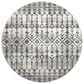 Dalyn Rug Company Brisbane BR8 8" Round Silver Area Rug, , large