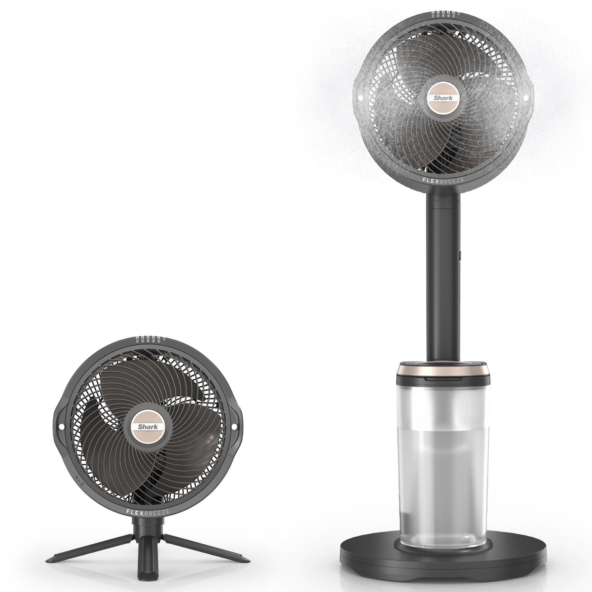 Shark FlexBreeze Pro Mist Indoor/Outdoor Fan in Charcoal Grey