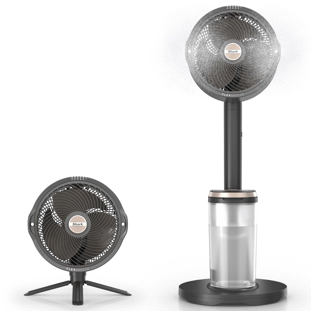 Shark FlexBreeze Pro Mist Indoor/Outdoor Fan in Charcoal Grey, , large