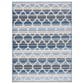 Safavieh Cabana CBN333M 3" Square Blue and Grey Indoor/Outdoor Area Performance Rug, , large