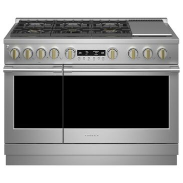 Monogram 48" Dual-Fuel Professional Range with 6 Burners and Steam Clean in Stainless Steel, , large