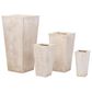 Alfresco Home Large Tall Square Quarry Planter in Cream, , large