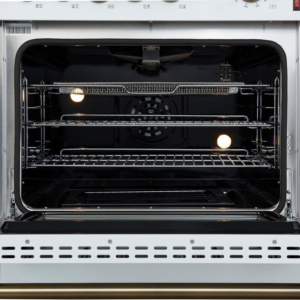 Forno Giovanni 30" Freestanding Gas Range in White, , large