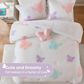 Hampton Park Rio 4-Piece Full/Queen Comforter Set in Purple, Blush Pink and Bright White, , large