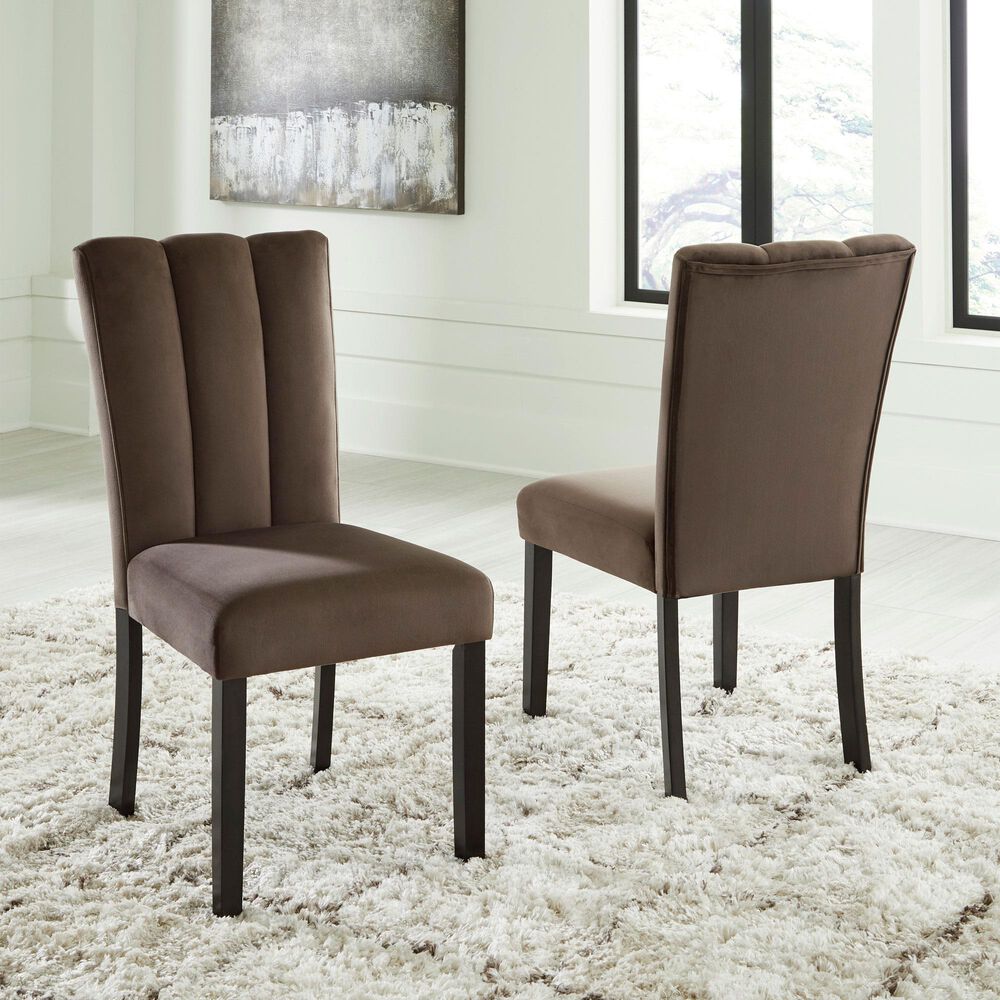 Ashley Jeshina Side Chair in Dark Brown, , large