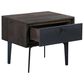 Blue River Cross 1 Drawer Nightstand in Dark Gray, , large