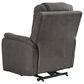 Ashley Snowfield Power Lift Recliner in Gunmetal, , large