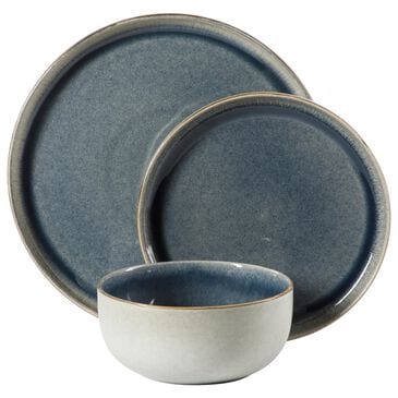Gibson Overseas, Inc Earnestville 12-Piece Dinnerware Set in Blue, , large
