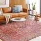 Surya Iris Burnt Orange, Dark Blue, Yellow, Light Pink, Oatmeal and Olive 7"6" x 9"6" Area Rug, , large