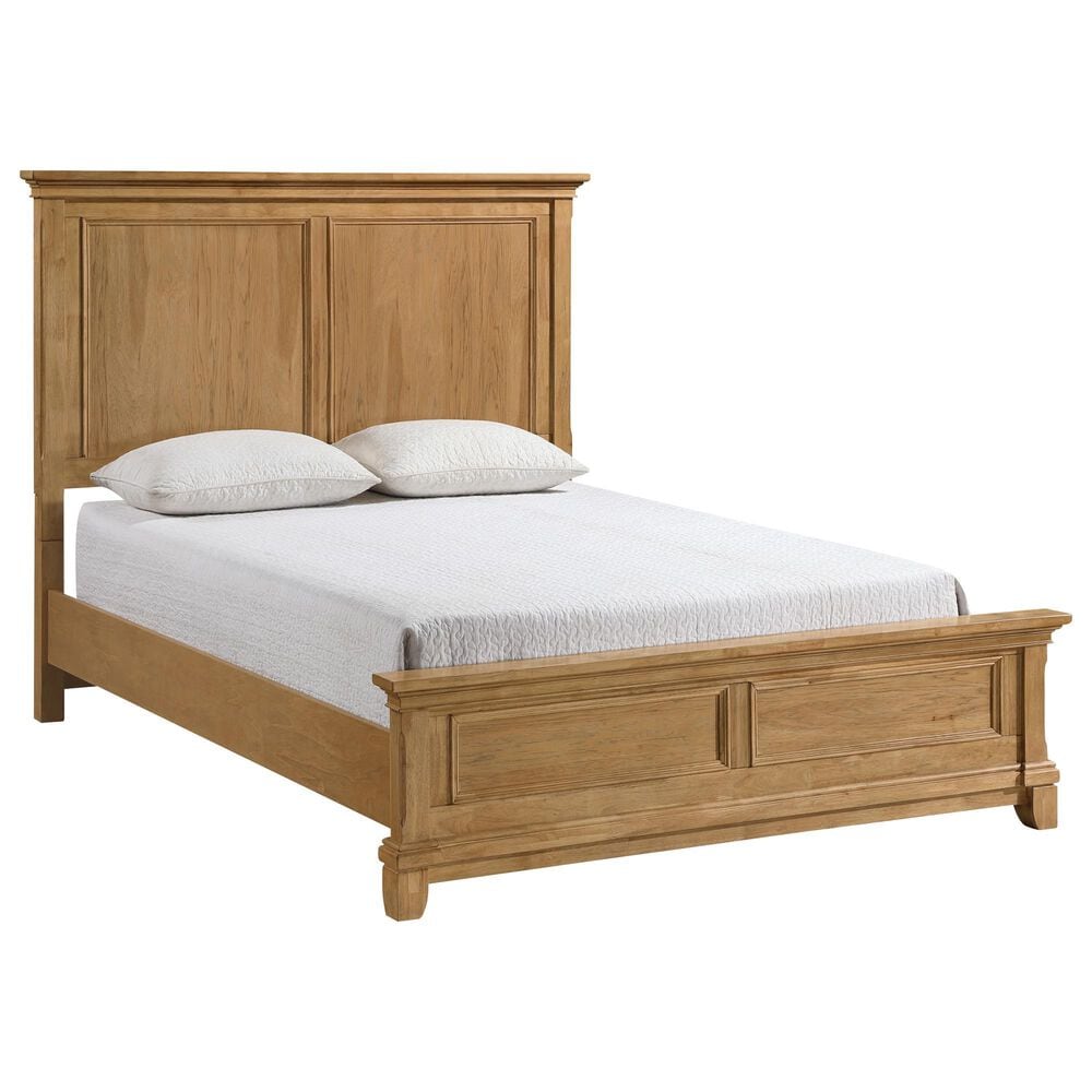 New Heritage Design Sunstone Queen Panel Bed in Honey, , large