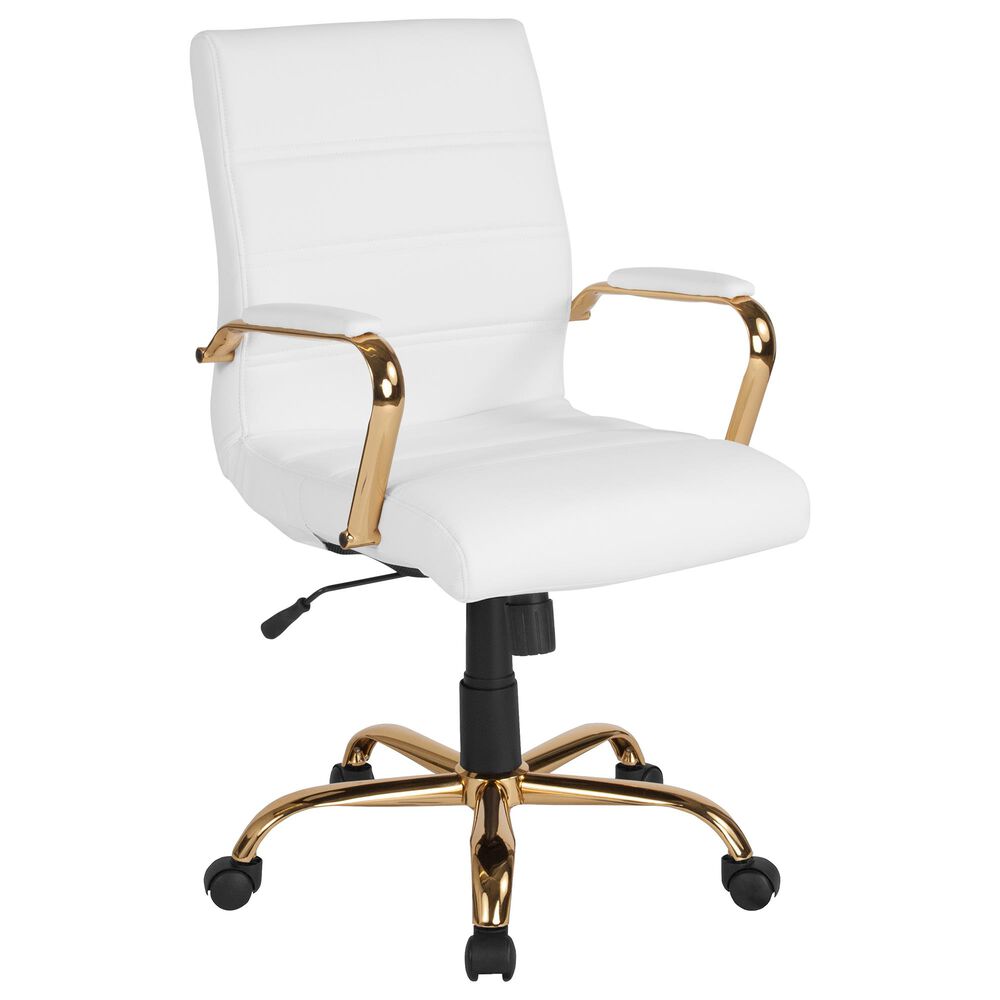 Flash Furniture Executive Swivel Chair in White, , large