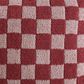 Sunday Citizen Checkerboard 20" Square Throw Pillow in Pomegranate and Rose, , large
