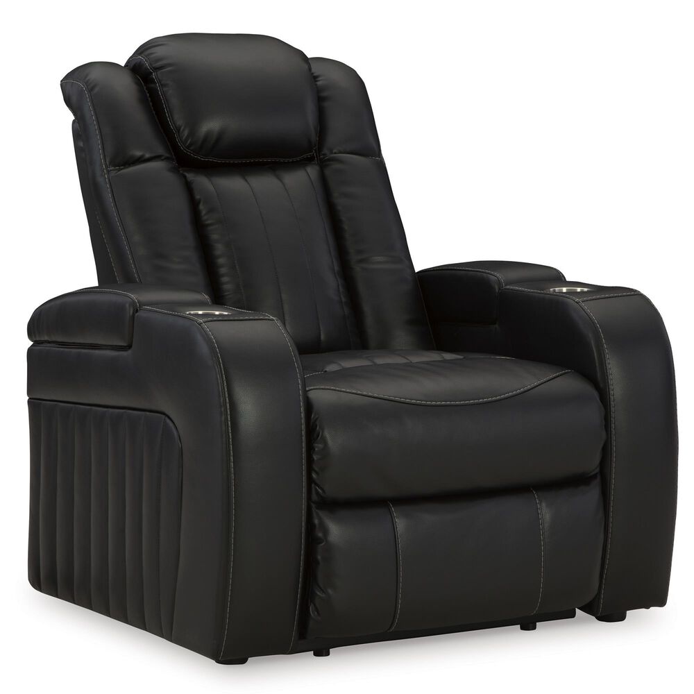 Ashley Caveman Den Power Recliner in Midnight, , large