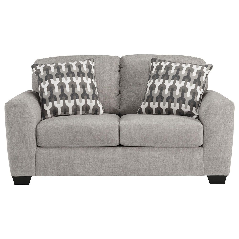 Ashley Avenal Park Stationary Loveseat in Flannel, , large