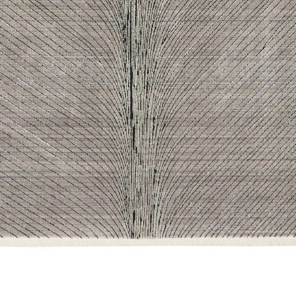 Nourison Balian 5&#39;3&quot; x 7&#39;3&quot; Silver and Grey Area Rug, , large