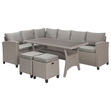Tiddal Home Bali 4-Piece Patio Seating Set in Mushroom, , large