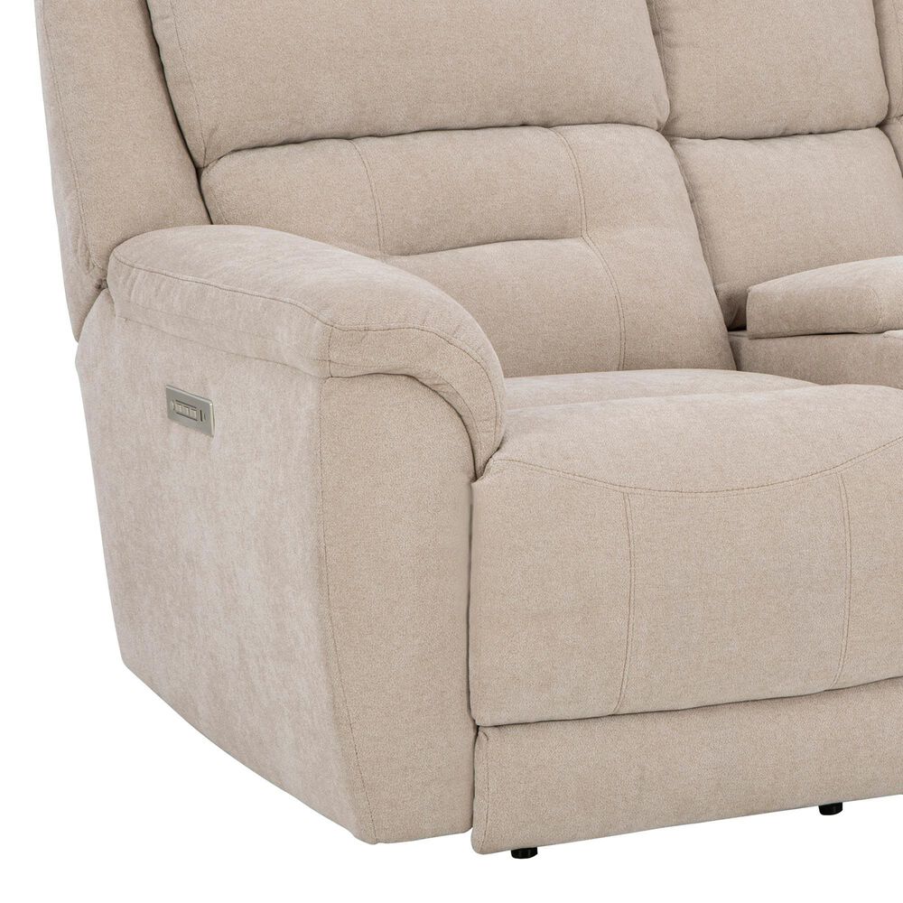 HomeStretch Knockout Power Loveseat in Parkway Stone, , large