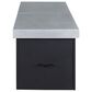 Plank and Hide Rectangular Functional Fire Pit in Black and Concrete, , large