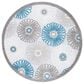 Safavieh Cabana CBN676B 6"7" Round Beige and Blue Indoor/Outdoor Area Performance Rug, , large