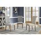 Signature Design by Ashley Harvina Side Chair with Beige Cushion in Light Walnut, , large