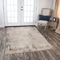 RIZZY Calabria 6"7" x 9"6" Neutral and Brown Area Rug, , large