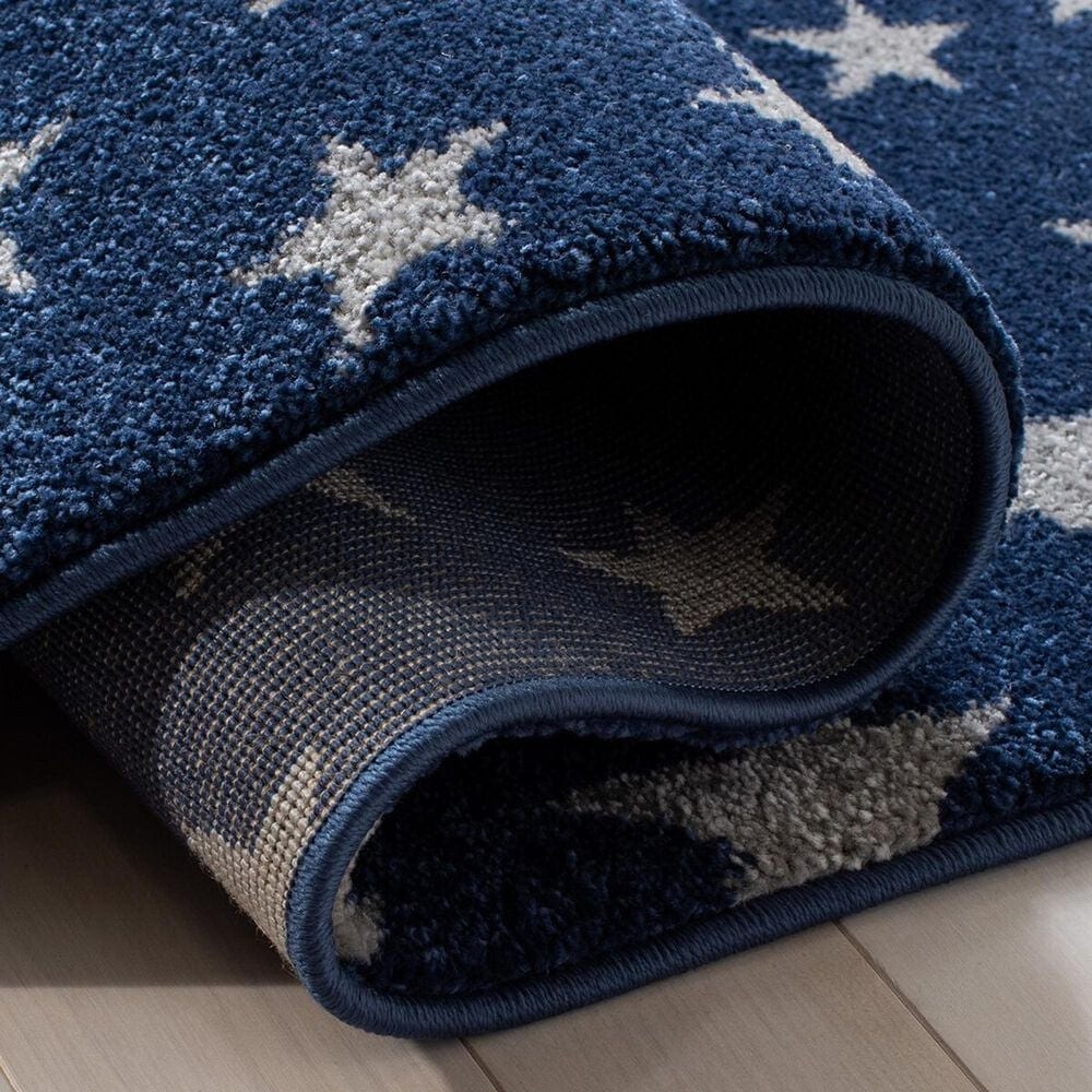 Safavieh Carousel Outer Space 5&#39;3&quot; x 7&#39;6&quot; Navy and Grey Kids  Area Rug, , large