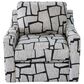 Fulton Home Marley Swivel Chair in Elroy Onyx, , large