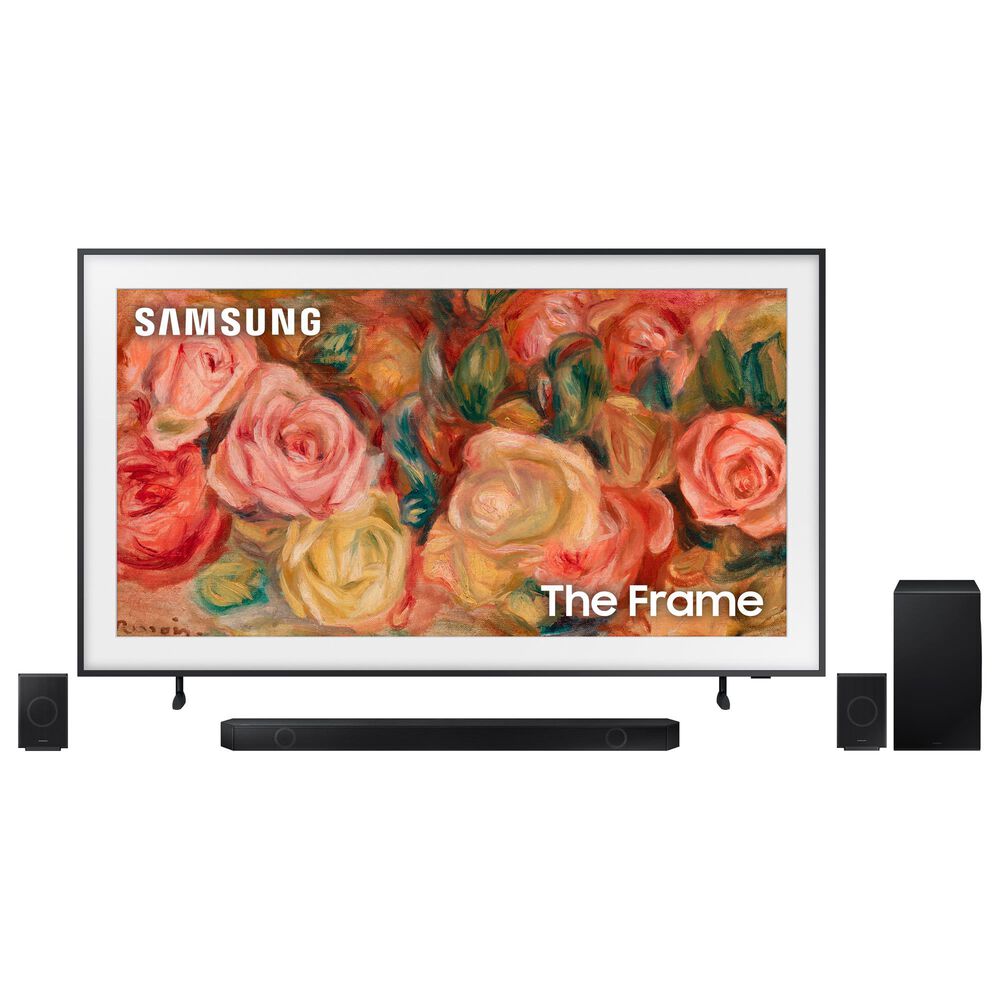 Samsung 85" 4K FRAME w/Soundbar Sys, , large