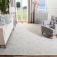 Safavieh Micro-Loop Damask 8" x 10" Gray and Ivory Area Rug, , large