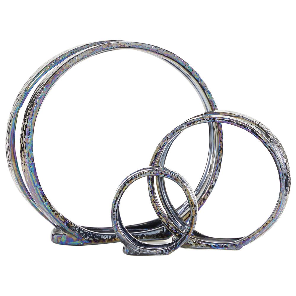 Maple and Jade Glam Candle Holder in Silver (Set of 3), , large