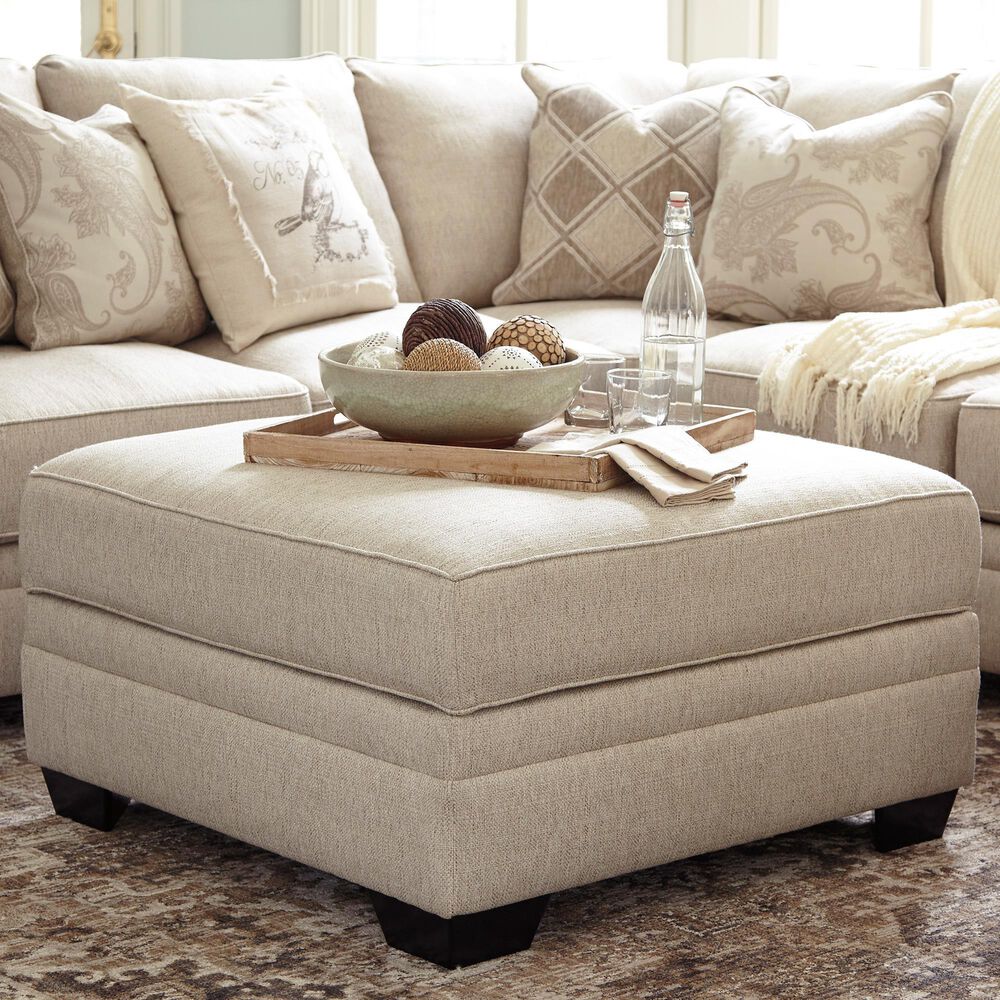Ashley Luxora Storage Ottoman in Bisque, , large