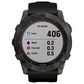 Garmin Fenix 7X Sapphire Solar Edition Smartwatch Screen in Carbon Gray DLC Titanium with Black Band, , large
