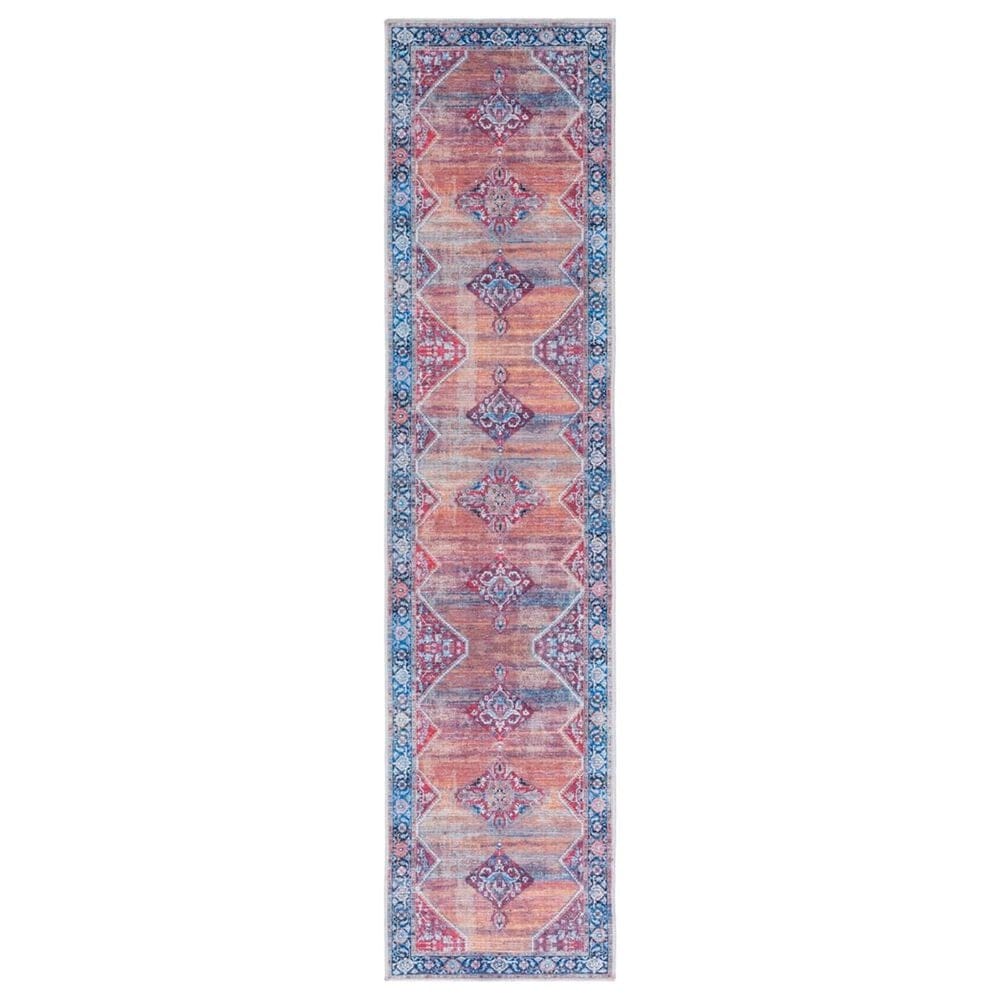 Safavieh Serapi 2" x 8" Rust and Navy Runner, , large