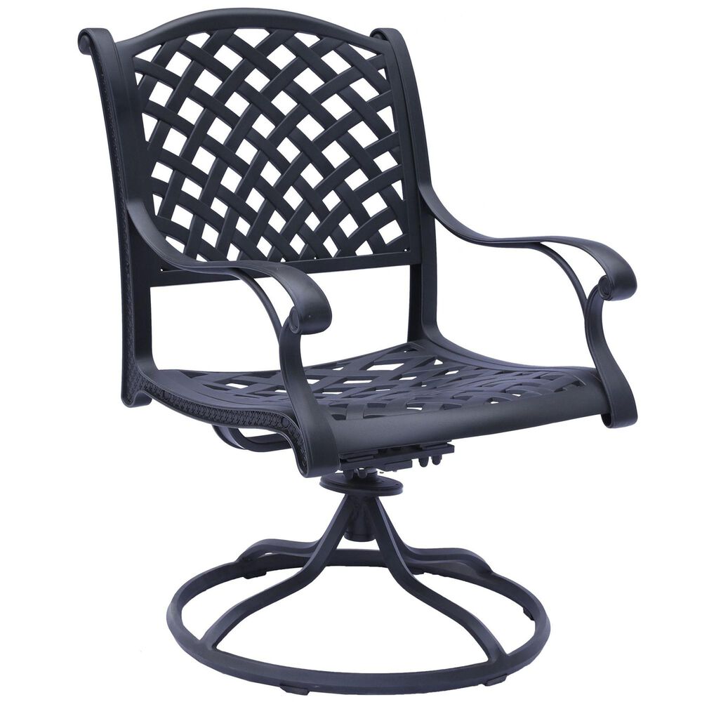 World Source Castle Rock 7-Piece Dining Set in Black, , large