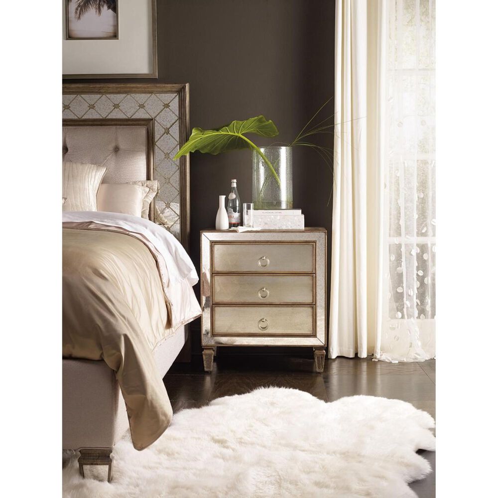 Hooker Furniture Sanctuary Avalon 3 Drawer Nightstand, , large