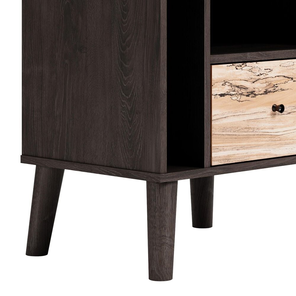 Ashley Piperton Nightstand in Brown and Dark Charcoal, , large