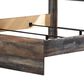 Ashley Drystan King Panel Bed in Rustic Brown, , large