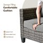 HOMLUX 6-Piece Patio Set in Dark Grey, , large
