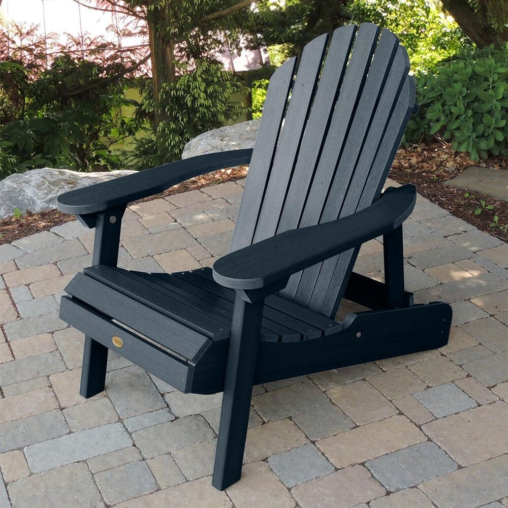 Highwood USA Hamilton Folding Adirondack Chair in Federal Blue, , large