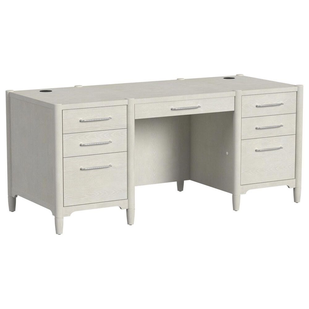 Wycliff Bay Towne 69" Executive Desk in Ash White, , large