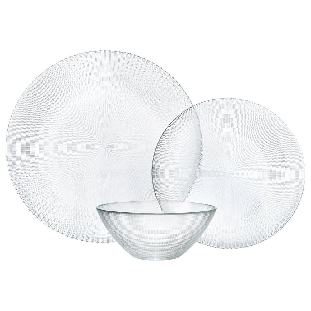 Gifts Plus Kyoto 12-Piece Dinnerware Set in Clear, , large