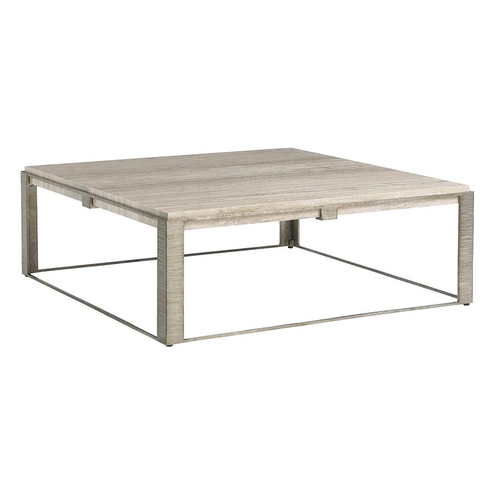 Lexington Furniture Laurel Canyon Stone Canyon Cocktail Table in Silver, , large