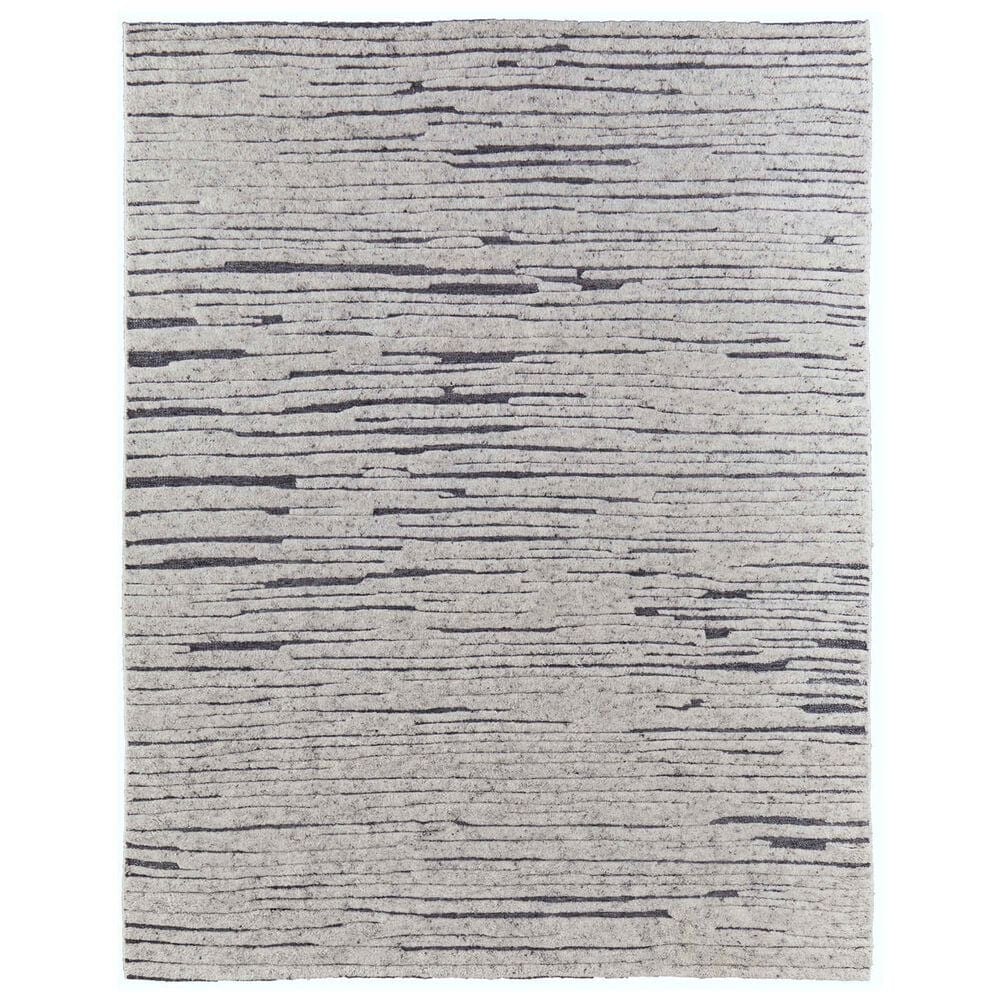 Feizy Broadfield 8"6" x 11"6" Ivory and Charcoal Area Rug, , large