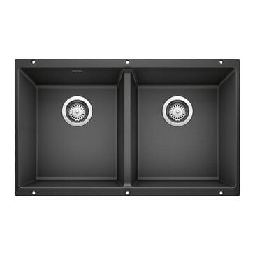 Blanco Precis 30" 50/50 Equal Double Bowl Kitchen Sink in Anthracite, , large