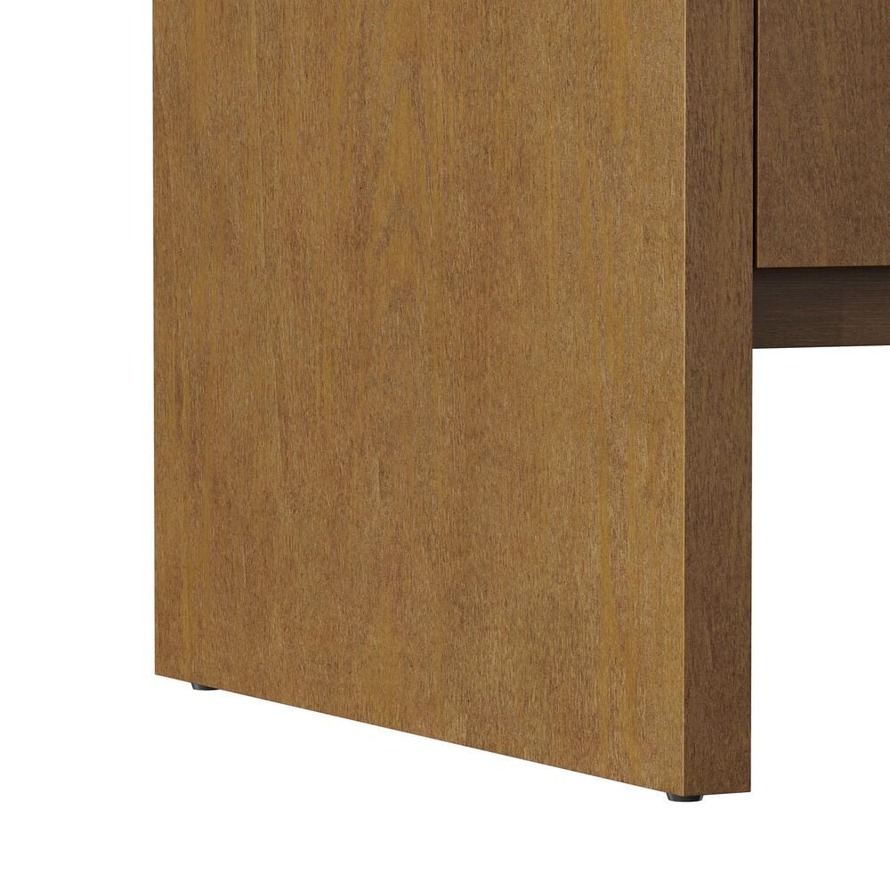 James Martin Hudson 60" Single Bathroom Vanity in Honey Oak with 3 cm Victorian Silver Silestone Top, Rectangular Sink and FreePower Wireless Charger, , large