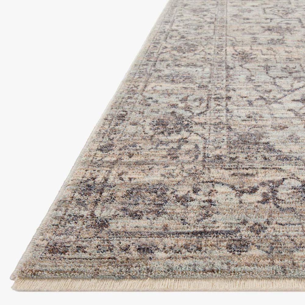 Loloi II Sorrento 5&#39;3&quot; x 7&#39;6&quot; Mist and Charcoal Area Rug, , large