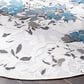 Safavieh Cabana CBN674B 6"7" Round Beige and Blue Indoor/Outdoor Area Performance Rug, , large